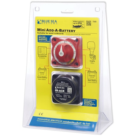 Blue Sea Systems 7649-BSS Mini Add-A-Battery Kit - 65A